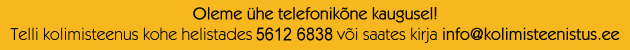 Oleme ühe telefonikõne kaugusel! Telli kolimisteenus kohe helistades 5666 6518 või saates kirja info@kolimisteenistus.ee